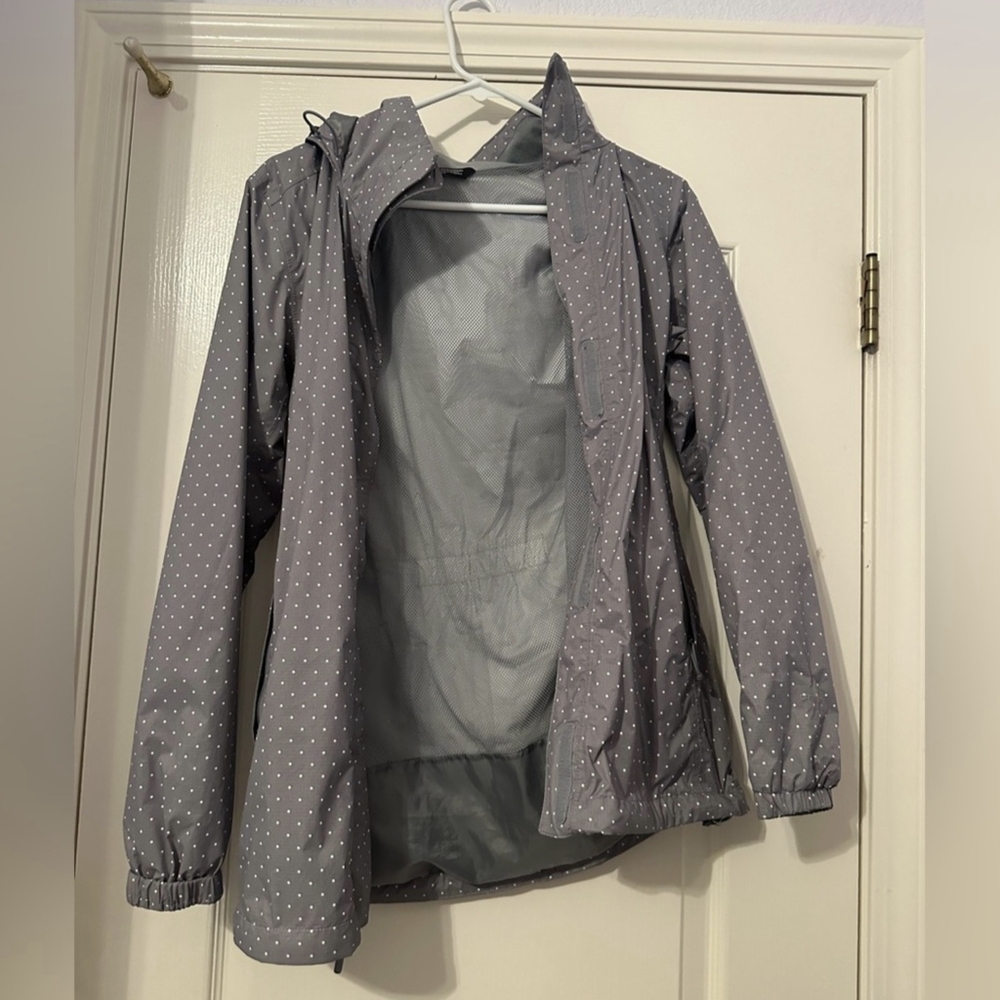 The North Face Gray Polka Dot Jacket